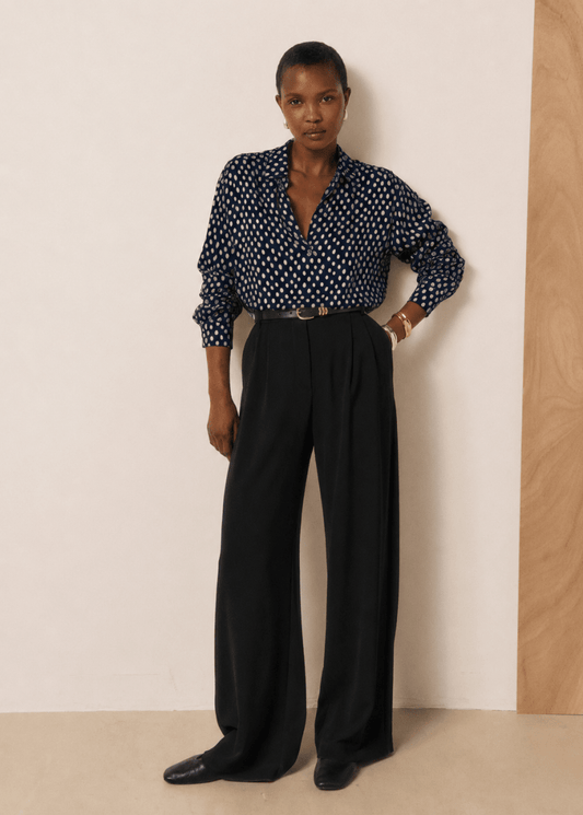 Chorus Blouse in Navy/White from HARTFORD at Edito Boutique