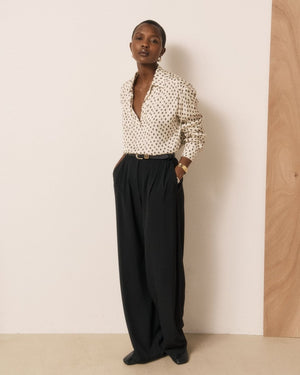 Chorus Blouse in White/Black from HARTFORD at Edito Boutique