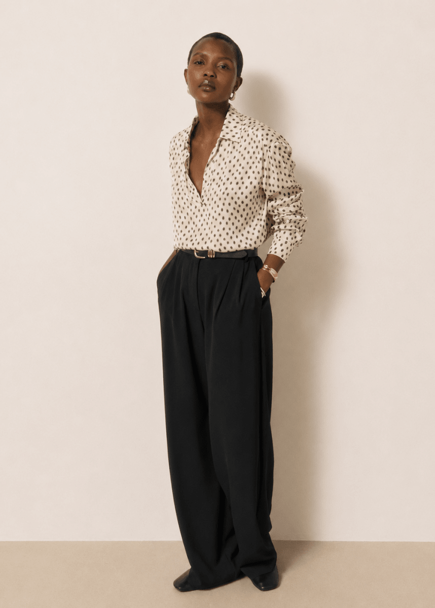 Chorus Blouse in White/Black from HARTFORD at Edito Boutique