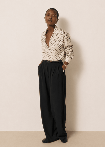 Chorus Blouse in White/Black from HARTFORD at Edito Boutique