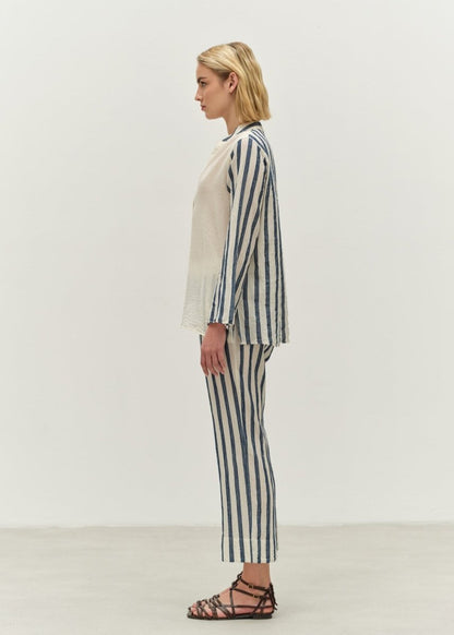 Chummy Top in Ecru/Navy from DEVOTION TWINS at Edito boutique