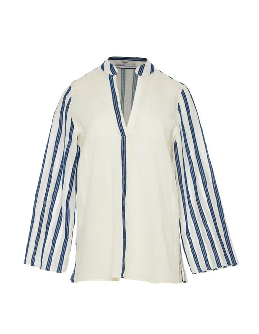 Chummy Top in Ecru/Navy from DEVOTION TWINS at Edito boutique