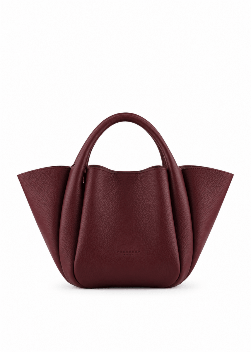 Citrouille Medium Bag in Burgundy from POURCHET at Edito Boutique