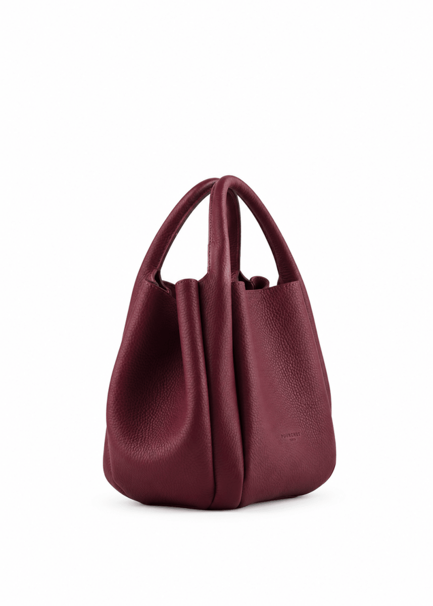 Citrouille Medium Bag in Burgundy from POURCHET at Edito Boutique