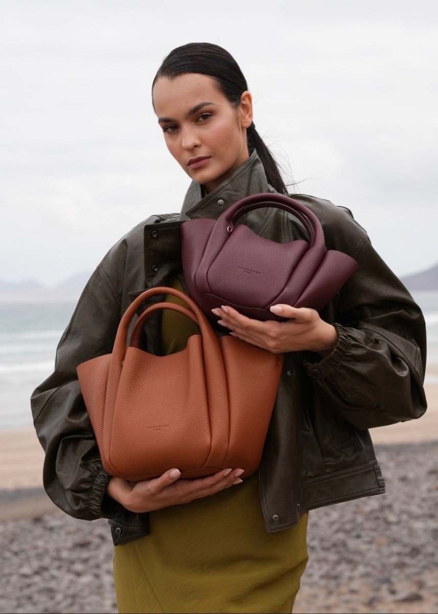 Citrouille Medium Bag in Camel from POURCHET at Edito Boutique