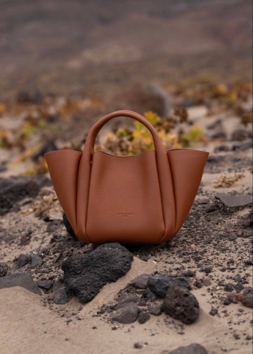 Citrouille Small Bag in Camel from POURCHET at Edito Boutique