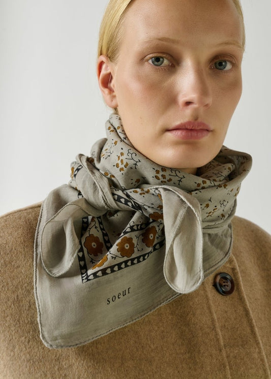 Classic Scarf in Grey from SOEUR at Edito Boutique