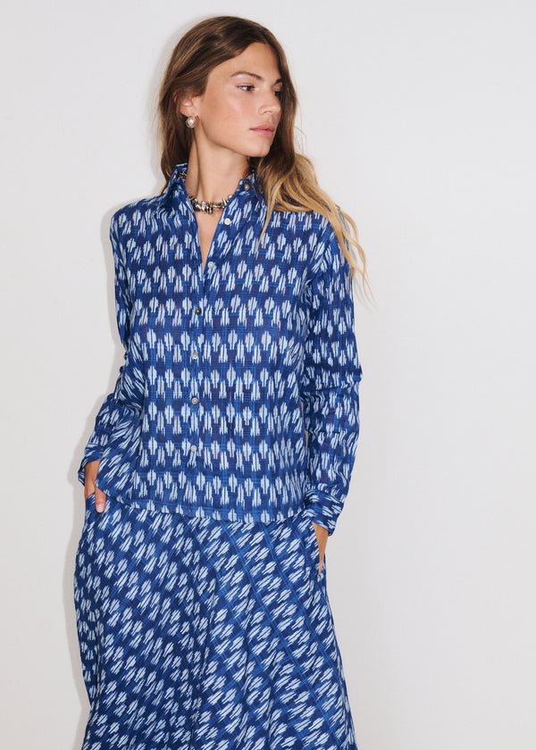 Coconut Shirt in Indigo from STELLA FOREST at Edito boutique