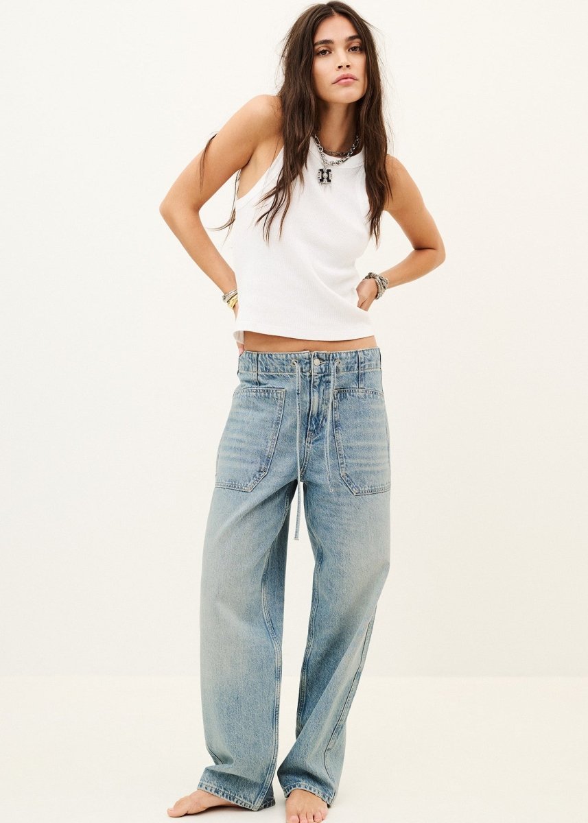 Cocy Luxury Jeans in Blue from BA&SH at Edito Boutique