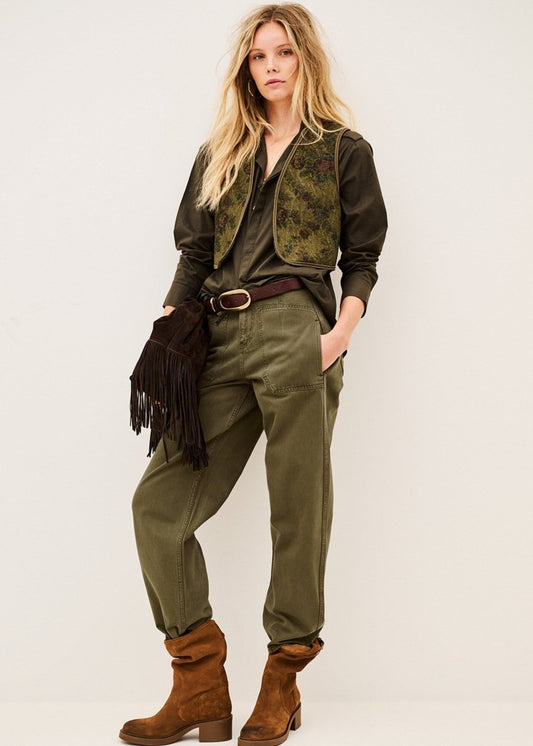Cocy Luxury Jeans in Khaki from BA&SH at Edito Boutique