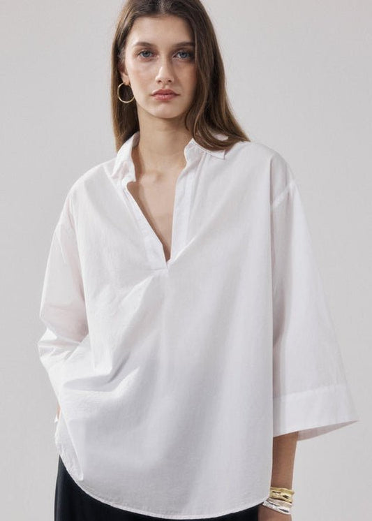 Cola Blouse in White from HARTFORD at Edito boutique