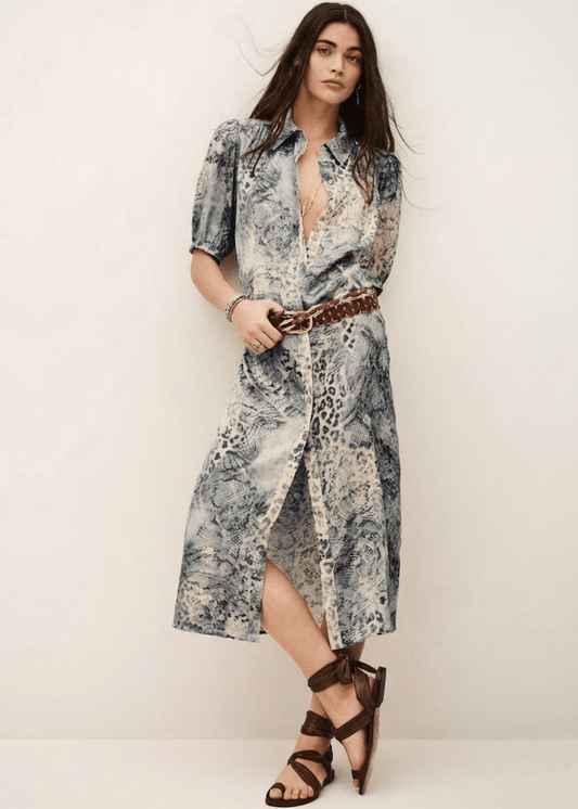 Corma Dress in Blue from BA&SH at Edito boutique