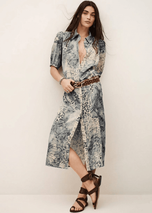 Corma Dress in Blue from BA&SH at Edito boutique