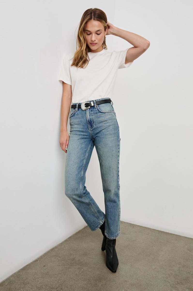 Cotton Cashmere Tee in White from RAILS at Edito boutique