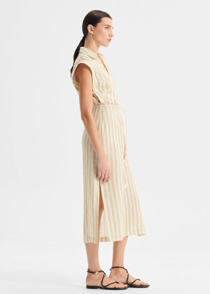 Cybil Linen Dress in Stripe from MORRISON at Edito boutique