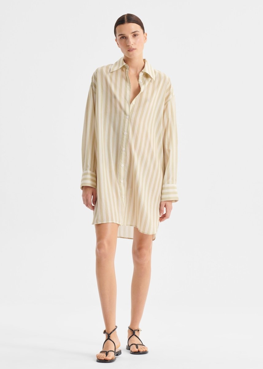 Cybil Shirt Dress in Stripe from MORRISON at Edito boutique
