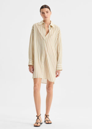Cybil Shirt Dress in Stripe from MORRISON at Edito boutique
