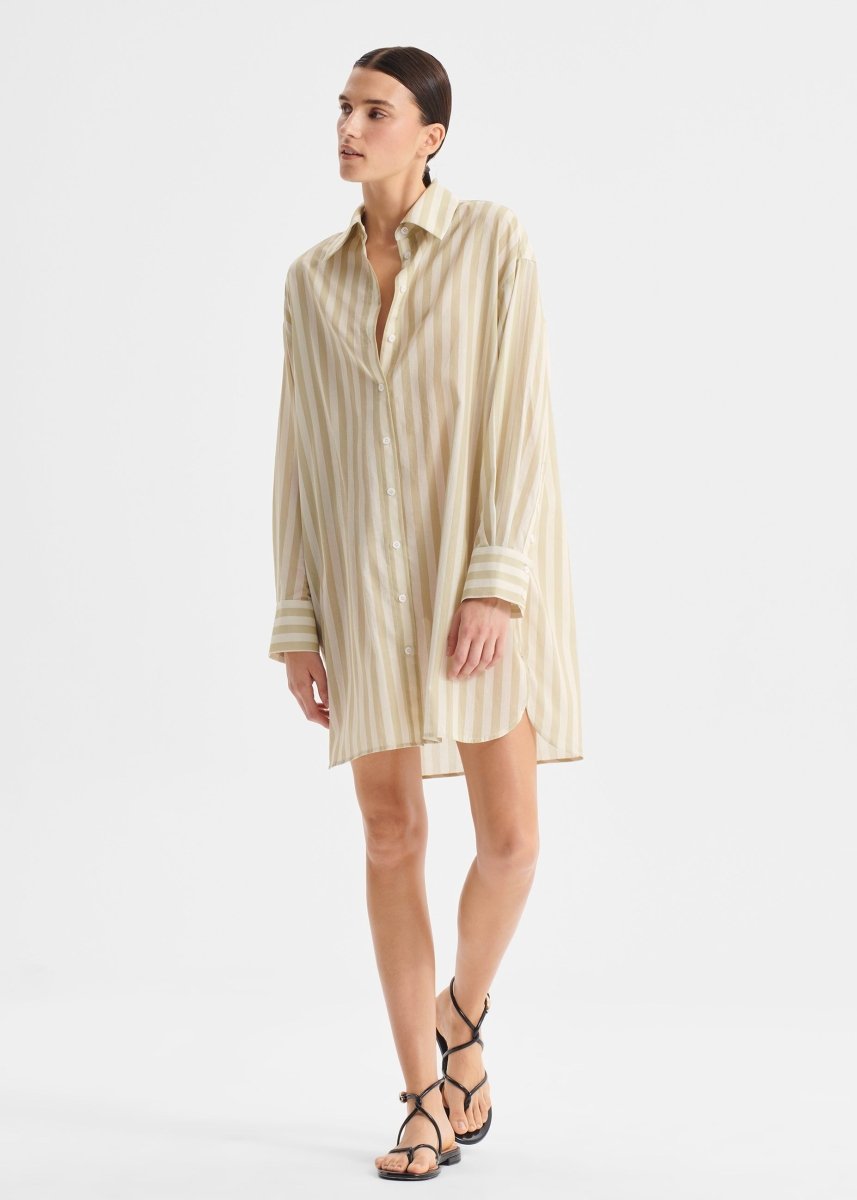 Cybil Shirt Dress in Stripe from MORRISON at Edito boutique