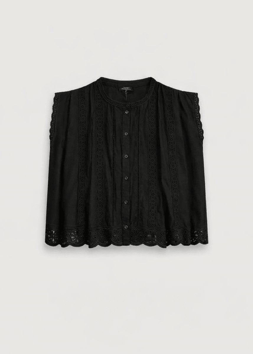 Cybil Shirt in Black from HARTFORD at Edito boutique