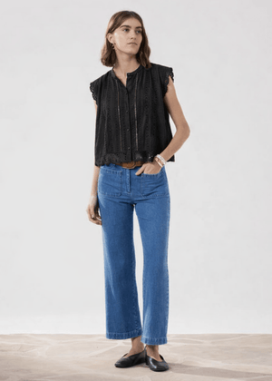 Cybil Shirt in Black from HARTFORD at Edito boutique