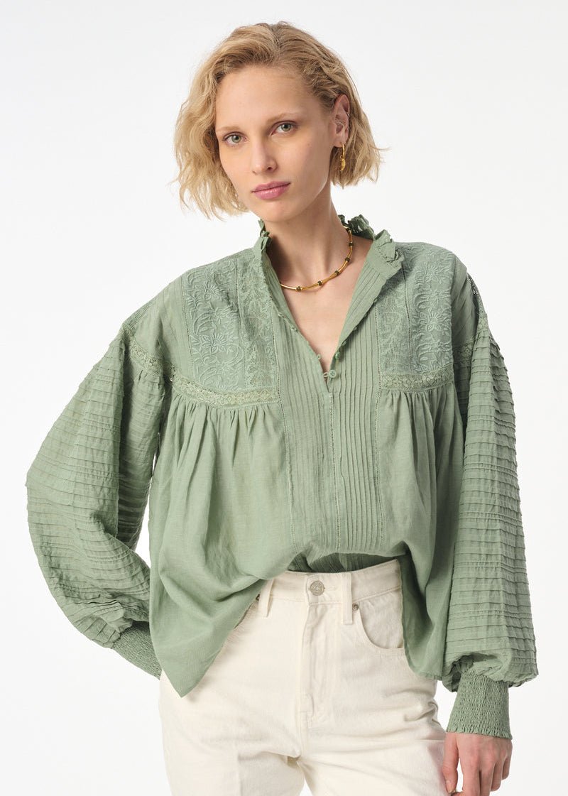 Dahlia Blouse in Almond from VANESSA BRUNO at Edito boutique