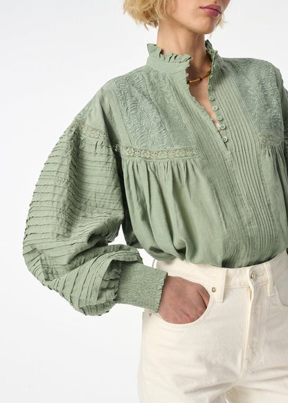 Dahlia Blouse in Almond from VANESSA BRUNO at Edito boutique