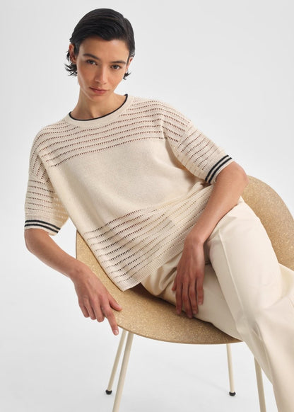 Dallas Knit Tee in Milk from MORRISON at Edito boutique