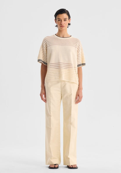 Dallas Knit Tee in Milk from MORRISON at Edito boutique