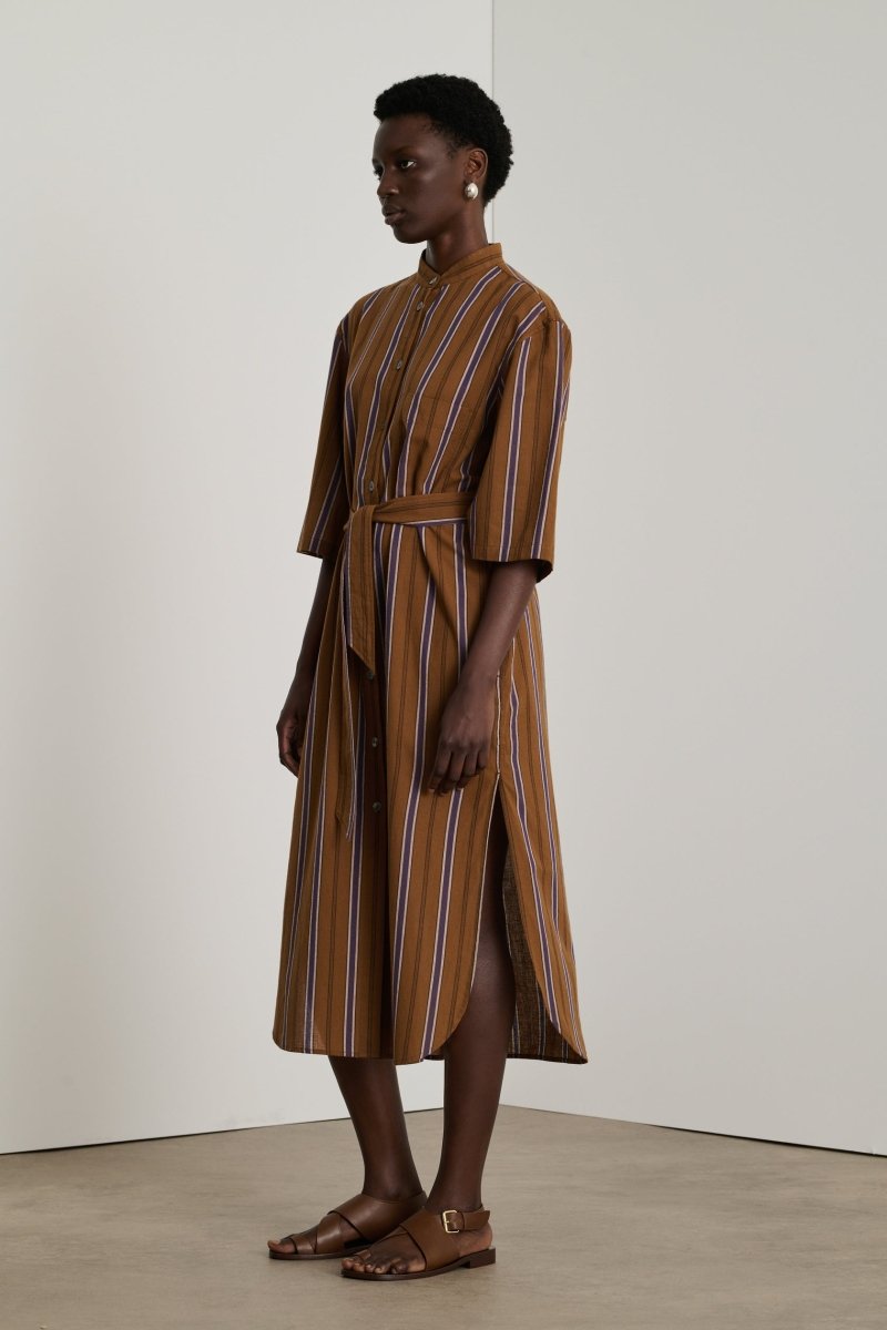 Deauville Dress in Hazelnut Purple from SOEUR at Edito boutique
