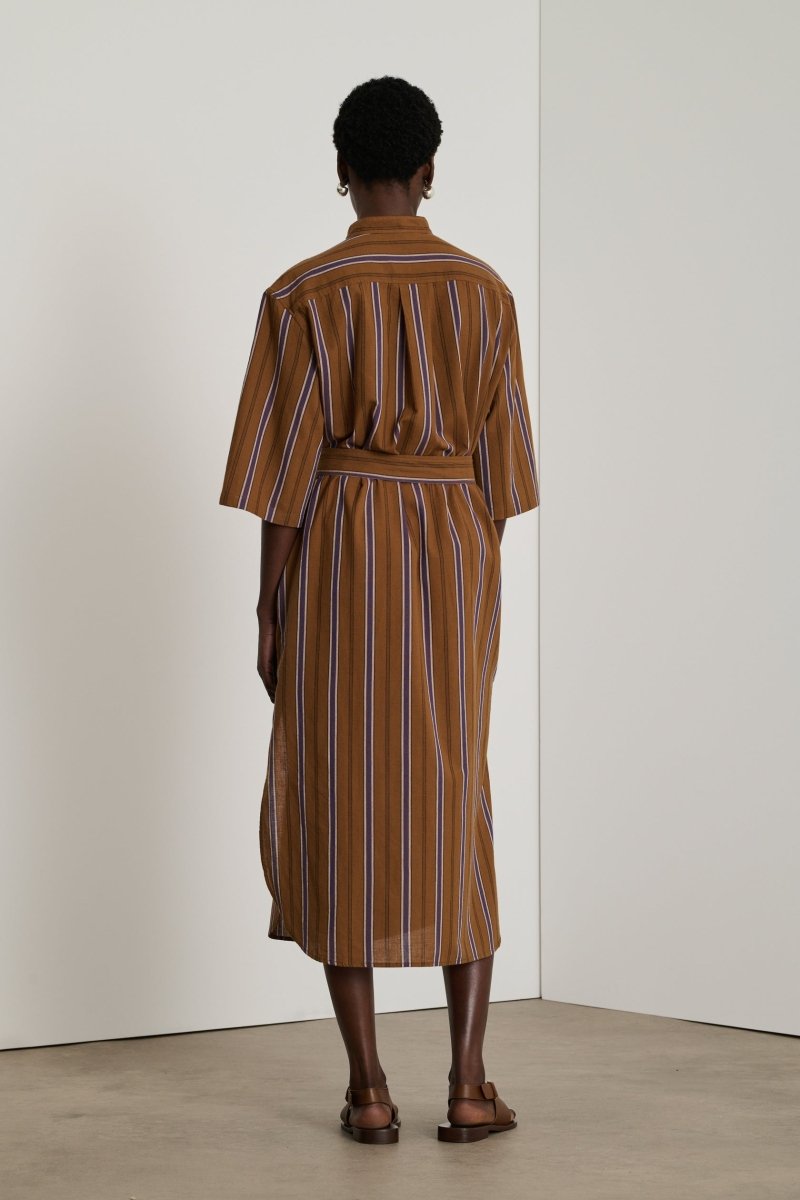 Deauville Dress in Hazelnut Purple from SOEUR at Edito boutique