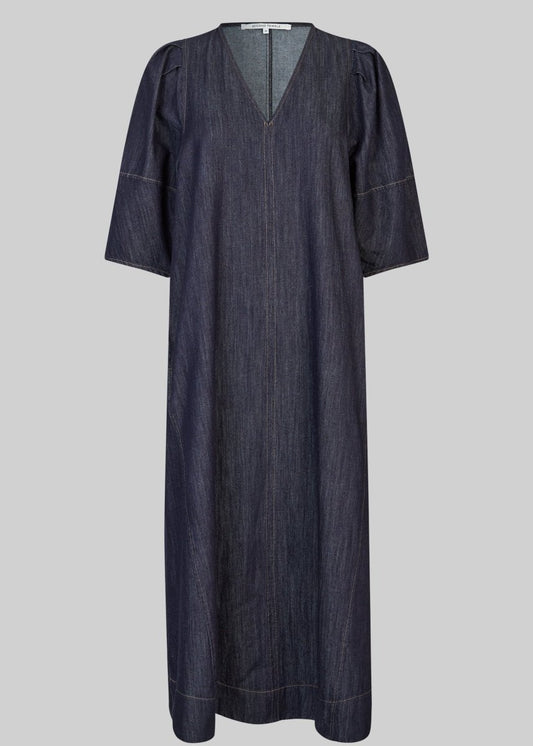 Dera Denim Dress in Dark Blue from SECOND FEMALE at Edito boutique