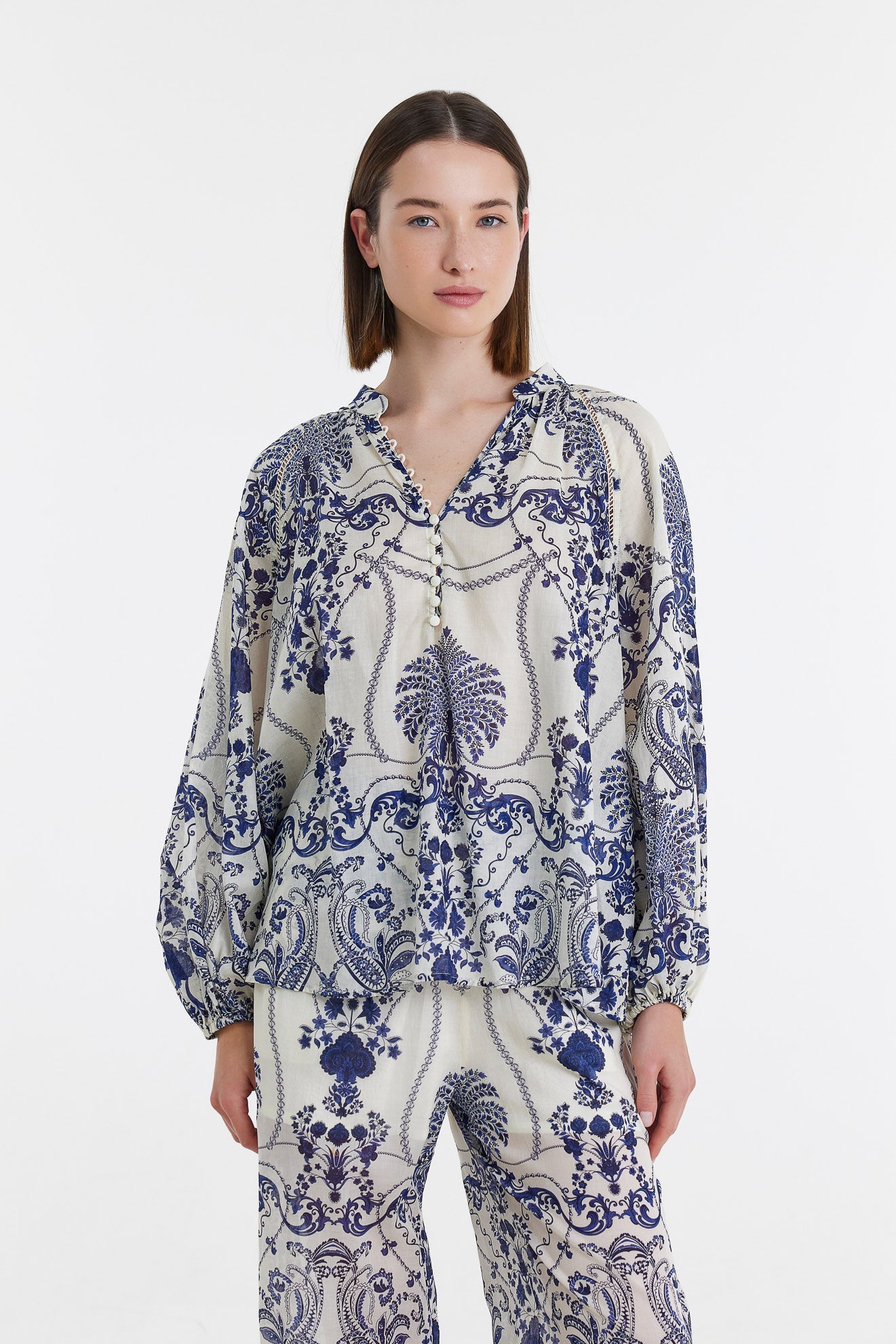 Devotion Twins Lida Blouse in Floral Print