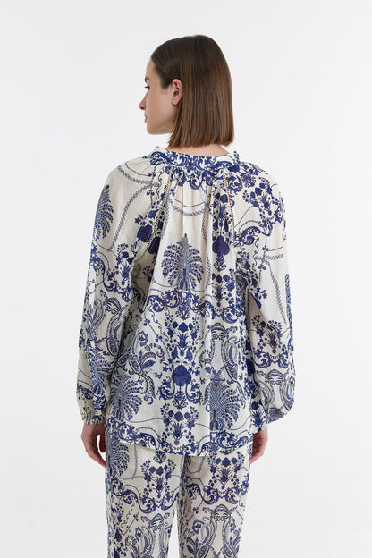 Devotion Twins Lida Blouse in Floral Print