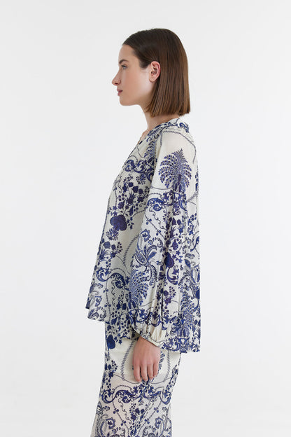 Devotion Twins Lida Blouse in Floral Print