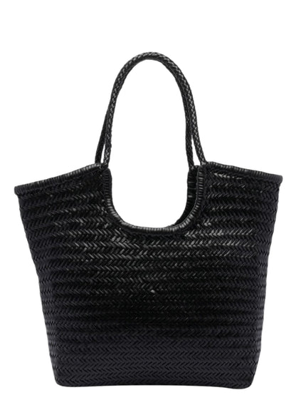 Diagonal Triple Jump Bag in Black from DRAGON DIFFUSION at Edito boutique