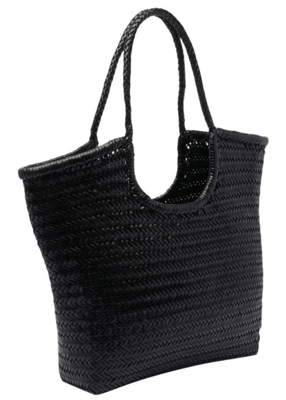 Diagonal Triple Jump Bag in Black from DRAGON DIFFUSION at Edito boutique
