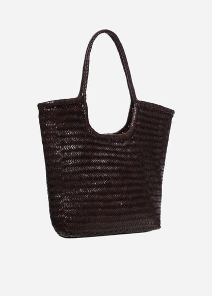 Diagonal Triple Jump Bag in Dark Brown from DRAGON DIFFUSION at Edito boutique