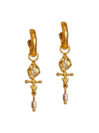 Diamond Arrow Hoops from RUBY JACK at Edito Boutique