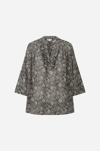 Dida Blouse in Black/Ecru from LAURENCE BRAS at Edito Boutique