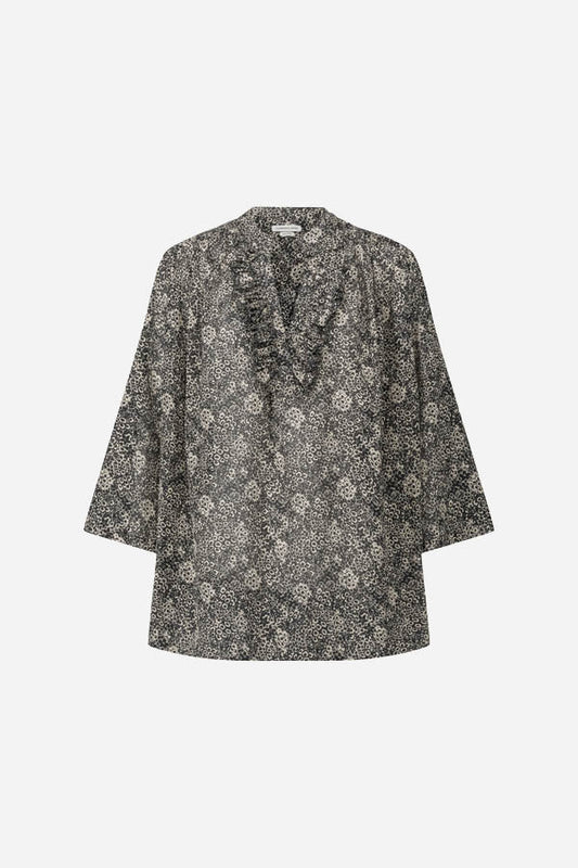 Dida Blouse in Black/Ecru from LAURENCE BRAS at Edito Boutique