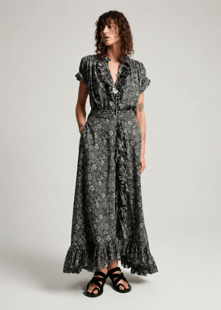 Dida Blouse in Black/Ecru from LAURENCE BRAS at Edito Boutique