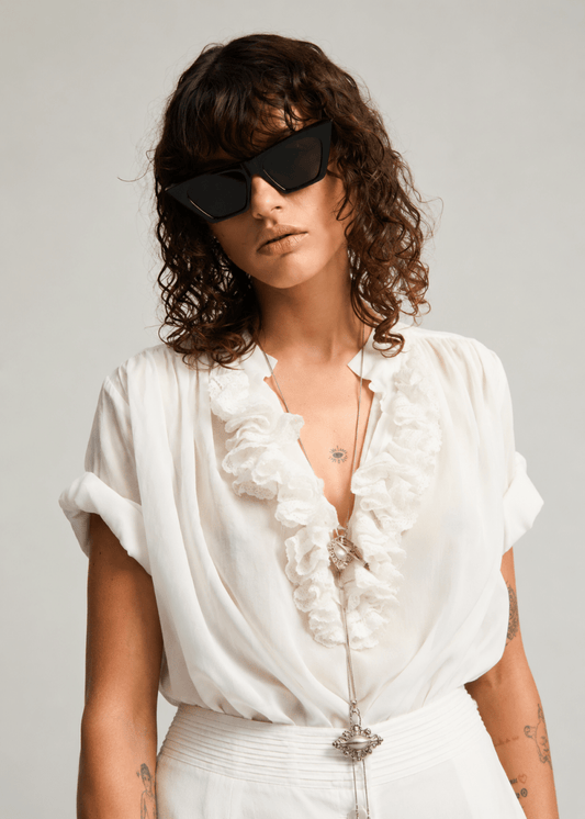 Dida Blouse in Ecru from LAURENCE BRAS at Edito Boutique