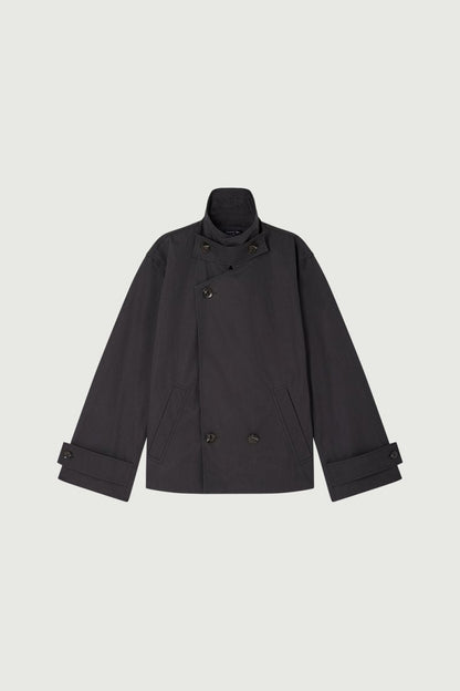 Donovan Trench Coat in CharcoalSOEUREdito boutique