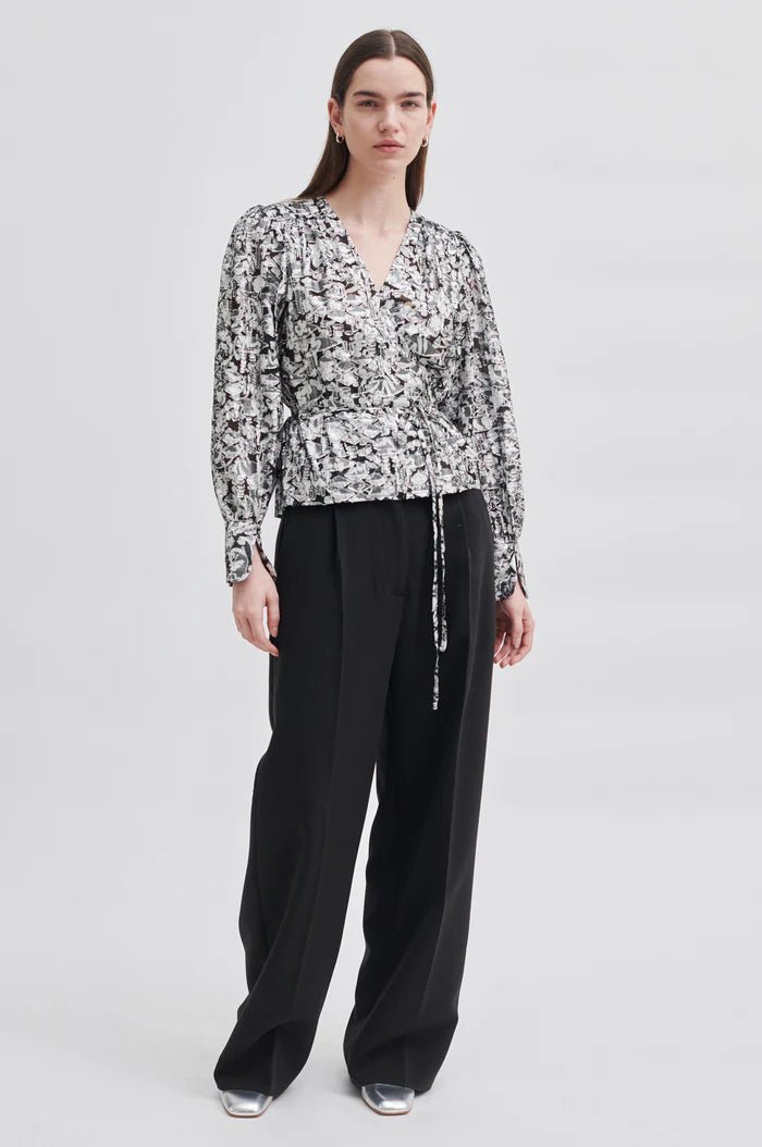 Doodle Wrap Blouse from SECOND FEMALE at Edito boutique