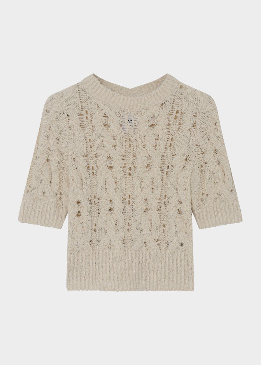 Doria Knit Top in Jet Stream from DAY BIRGER ET MIKKELSEN at Edito boutique