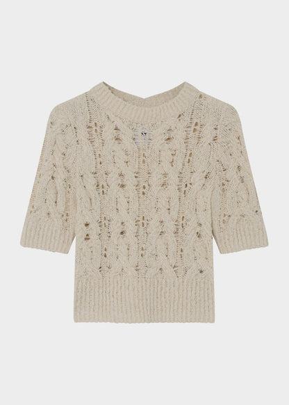 Doria Knit Top in Jet Stream from DAY BIRGER ET MIKKELSEN at Edito boutique
