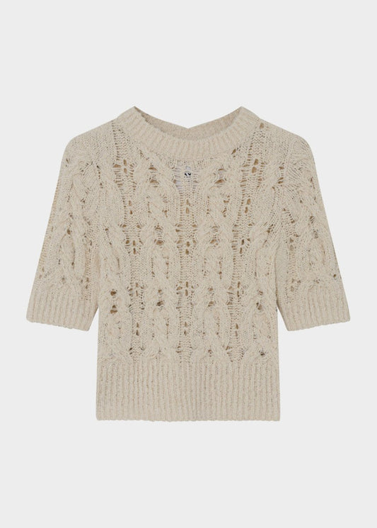 Doria Knit Top in Jet Stream from DAY BIRGER ET MIKKELSEN at Edito boutique