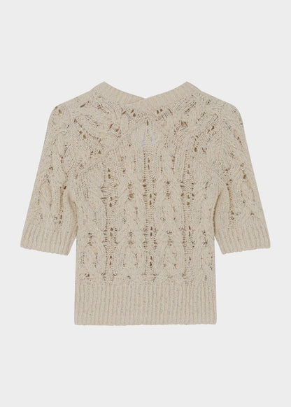 Doria Knit Top in Jet Stream from DAY BIRGER ET MIKKELSEN at Edito boutique