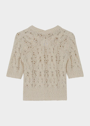 Doria Knit Top in Jet Stream from DAY BIRGER ET MIKKELSEN at Edito boutique