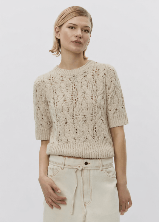 Doria Knit Top in Jet Stream from DAY BIRGER ET MIKKELSEN at Edito boutique